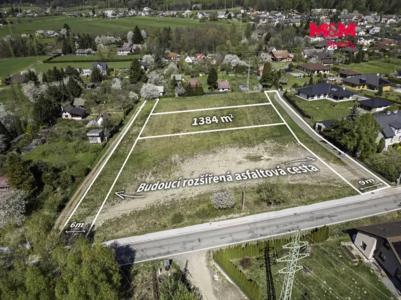 Prodej stavebního pozemku 1384 m², Kramolna – náhled fotky 3