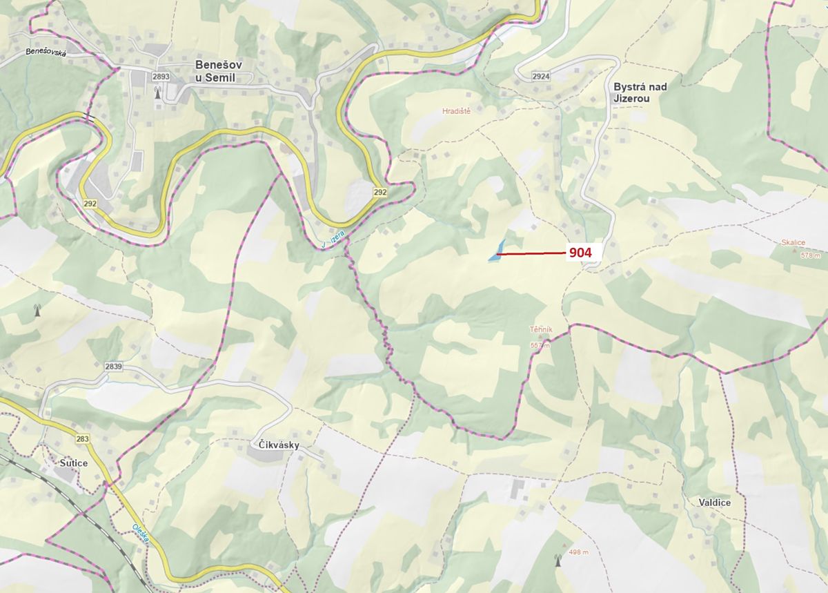 Dražba lesa 2802 m², Bystrá nad Jizerou – fotka 1 z 3