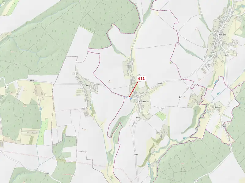Dražba lesa 673 m², Lazníčky – náhled fotky 1