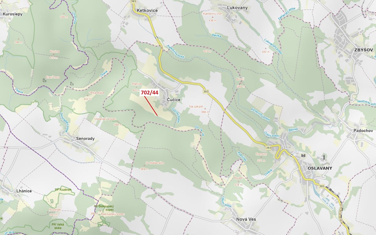 Dražba lesa 112 m², Čučice – fotka 1 z 3