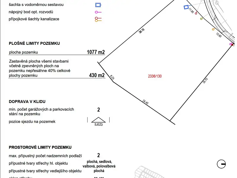 Prodej stavebního pozemku 1077 m², Oslavany – náhled fotky 3