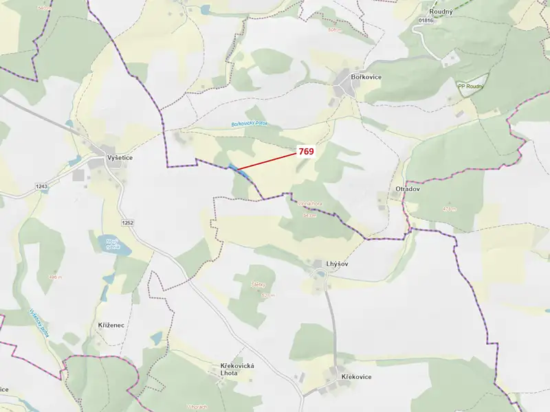 Dražba lesa 4745 m², Zvěstov – náhled fotky 1
