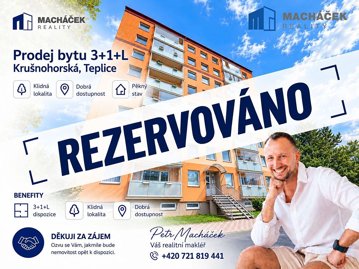 Prodej bytu 3+1 73 m², Teplice – fotka 1 z 3