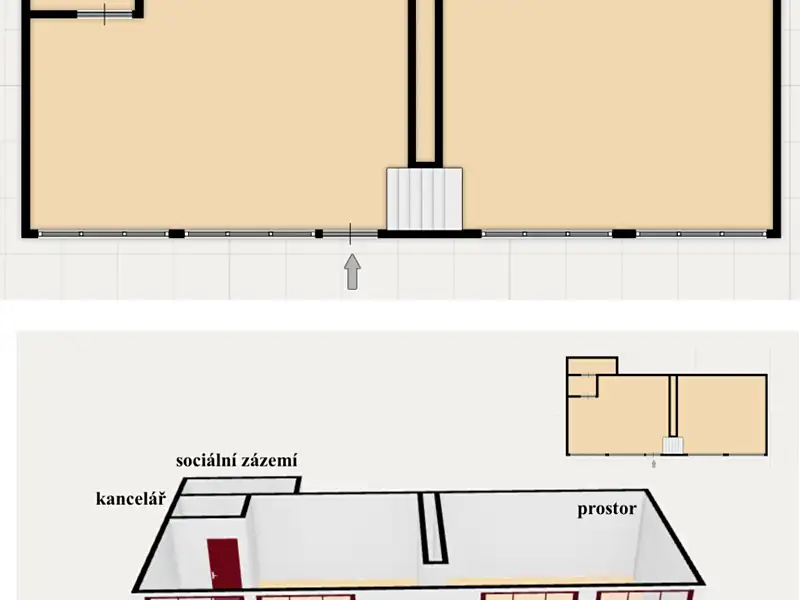 Prodej kanceláře 154 m², Častolovice – náhled fotky 3