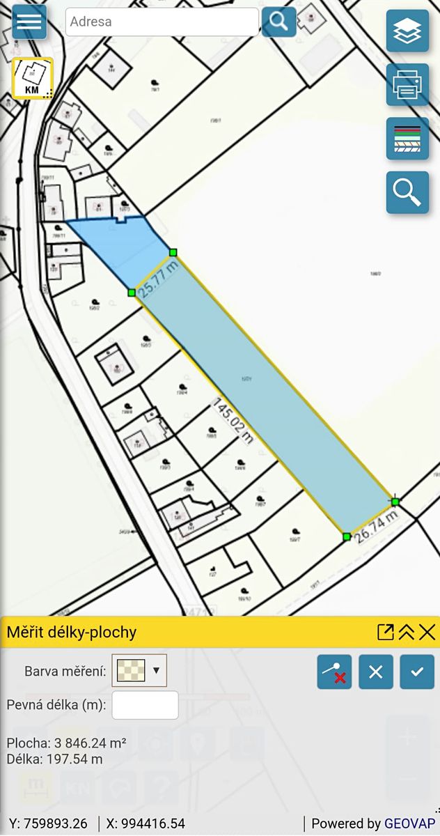 Prodej pole 3800 m²