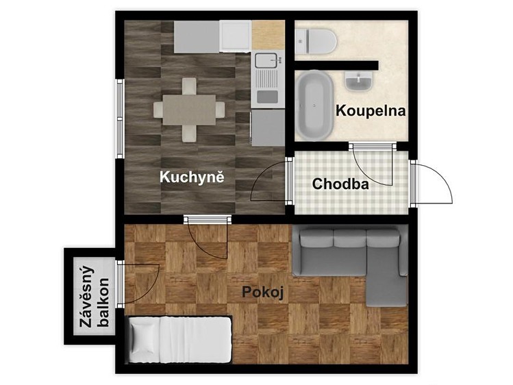 Квартира 1+1 на продаж, 35 м² (3 з 21)