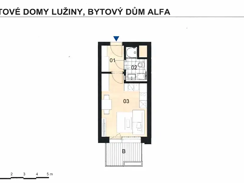 Prodej bytu 1+kk 26 m², Praha – náhled fotky 3