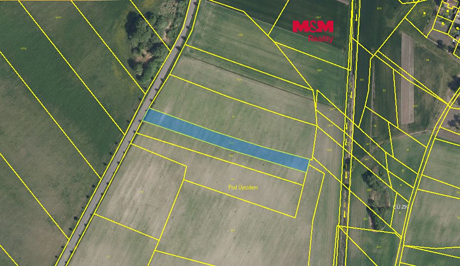 Prodej pole 2338 m², Újezd u Přelouče – fotka 1 z 3