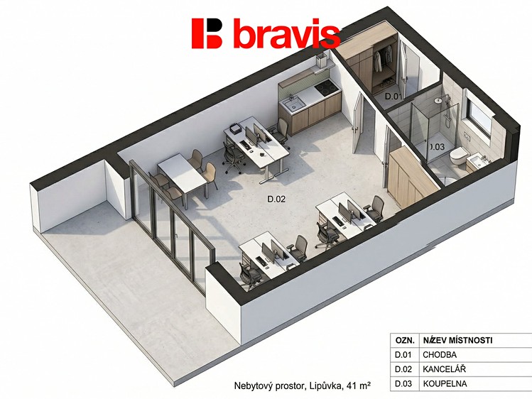 Prodej komerčního prostoru, 41 m² (4 z 8)