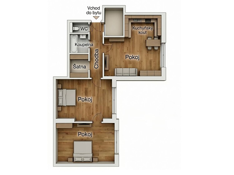 Квартира 3+kk на продаж, 68 м² (20 з 31)