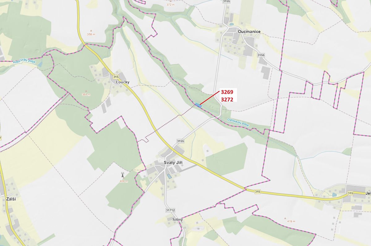 Dražba lesa 3183 m², Oucmanice – fotka 1 z 3