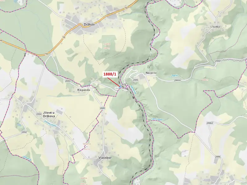 Dražba louky 1487 m², Držkov – náhled fotky 1