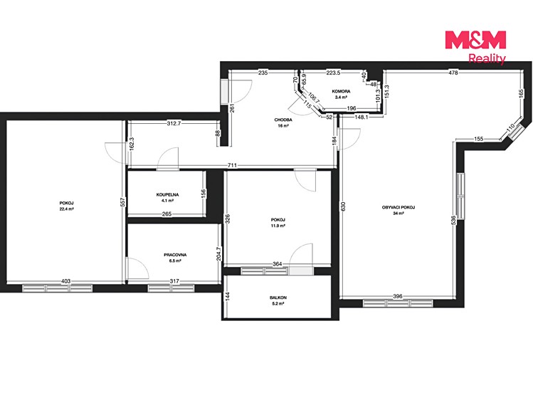 Квартира 4+kk на продаж, 100 м² (26 з 27)