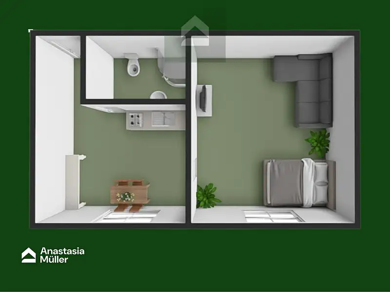 Pronájem bytu 1+1 33 m², Plzeň – náhled fotky 2