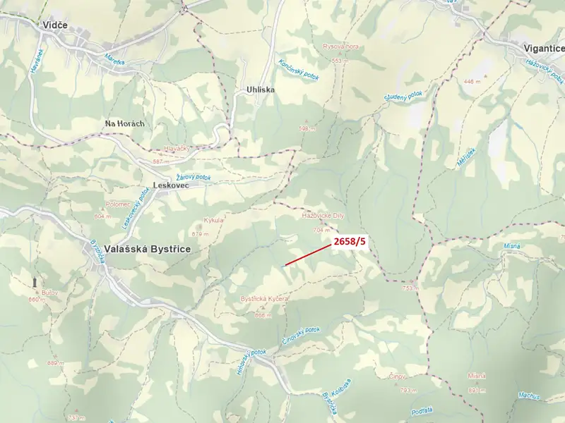 Dražba pozemku 216 m², Valašská Bystřice – náhled fotky 1