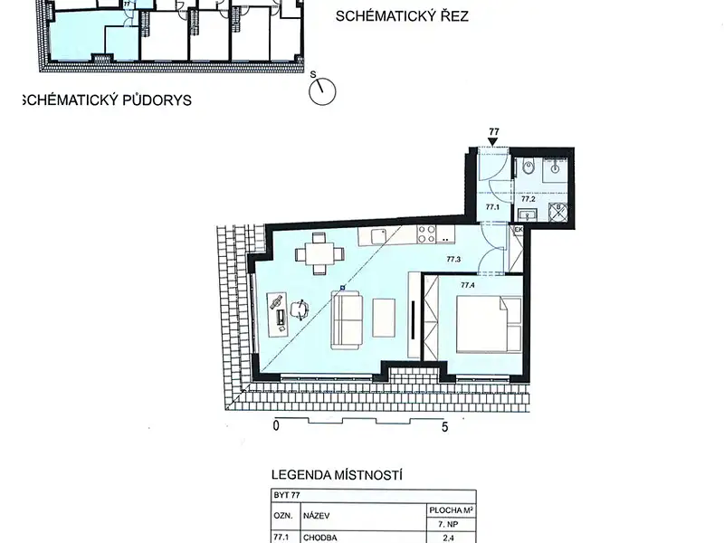 Prodej bytu 2+kk 47 m², Praha – náhled fotky 3