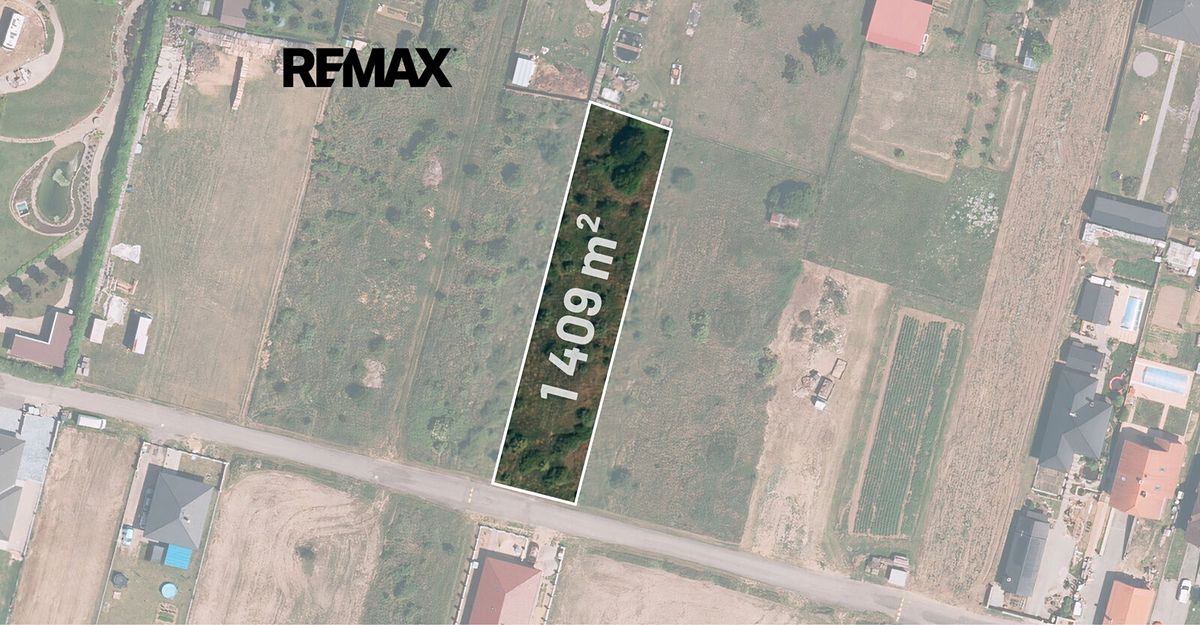 Prodej stavebního pozemku 1409 m²
