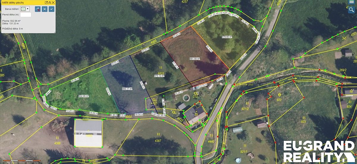 Prodej stavebního pozemku 945 m², Staré Křečany – fotka 1 z 3