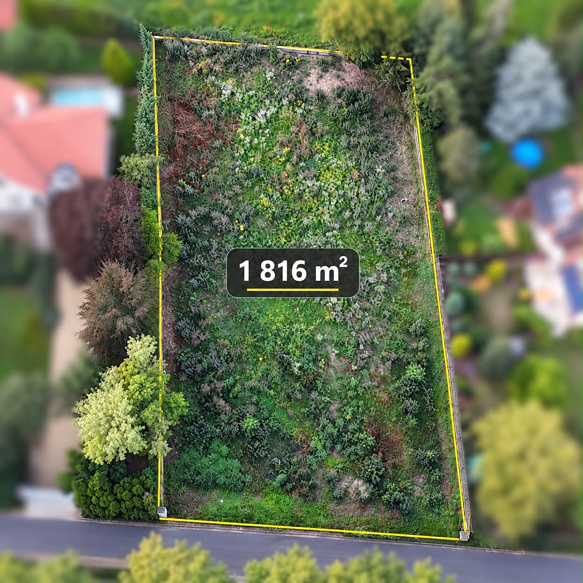 Prodej stavebního pozemku 1816 m², Černošice – fotka 1 z 3