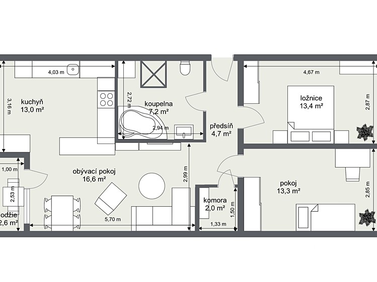 Prodej bytu 3+kk, 73 m² (16 z 17)