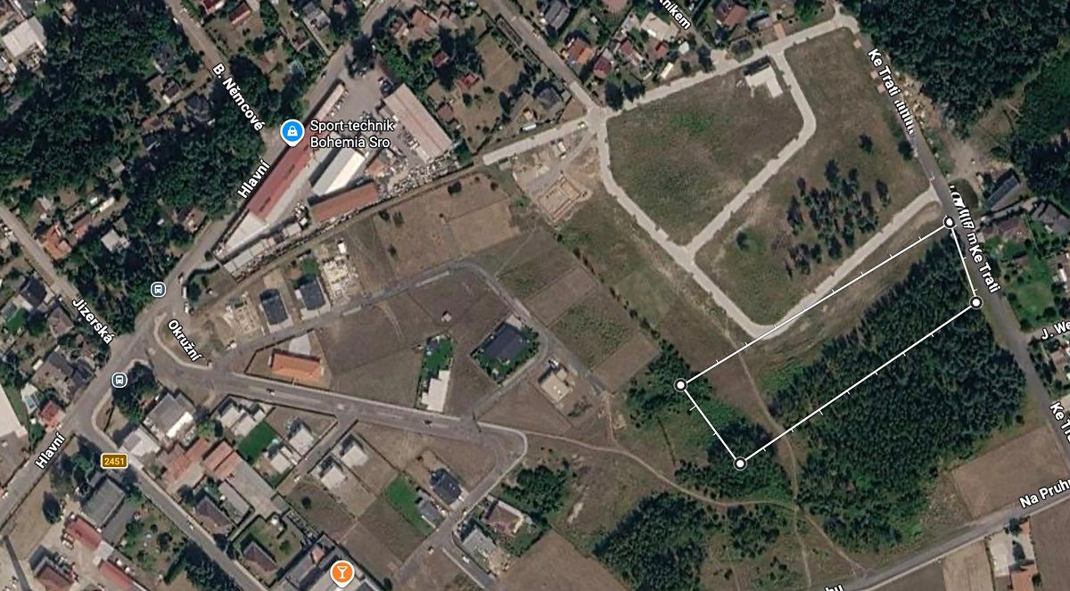 Prodej komerčního pozemku 8317 m², Káraný – fotka 1 z 3