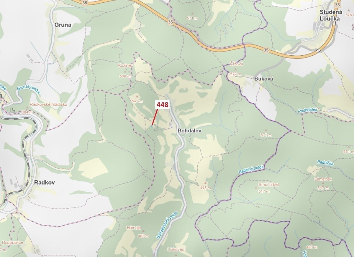 Dražba lesa 586 m², Městečko Trnávka – fotka 1 z 3