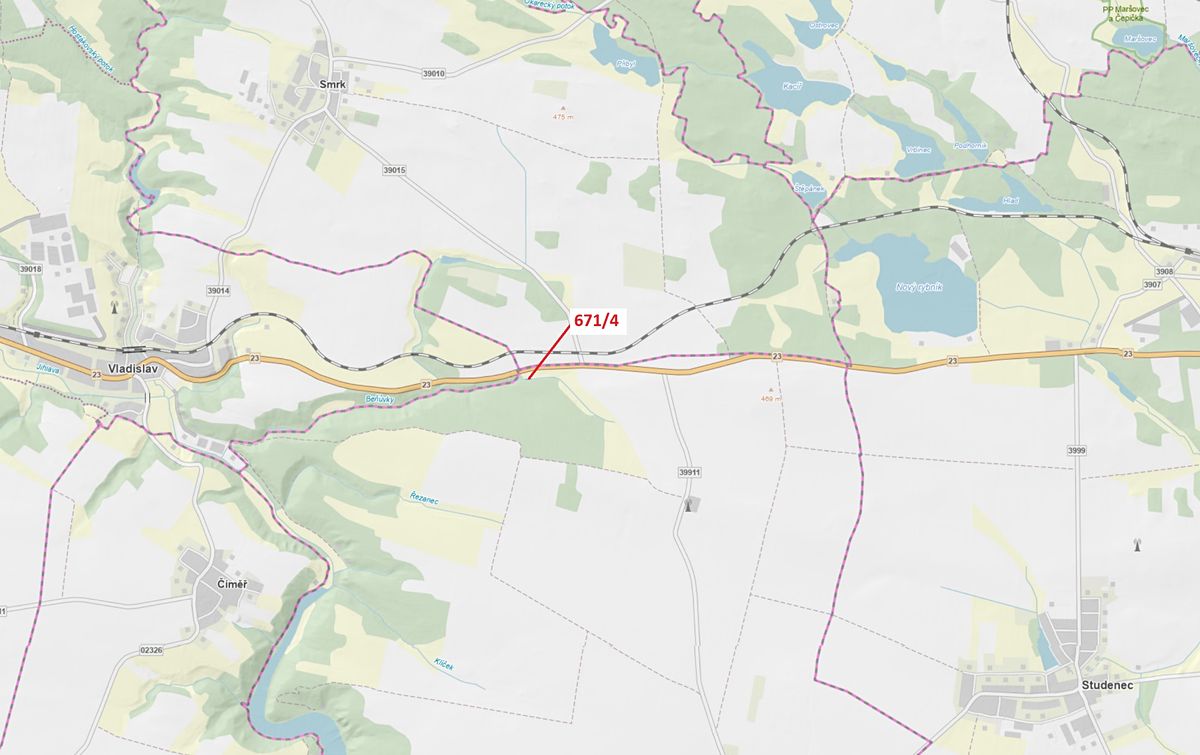 Dražba lesa 40 m², Koněšín – fotka 1 z 3