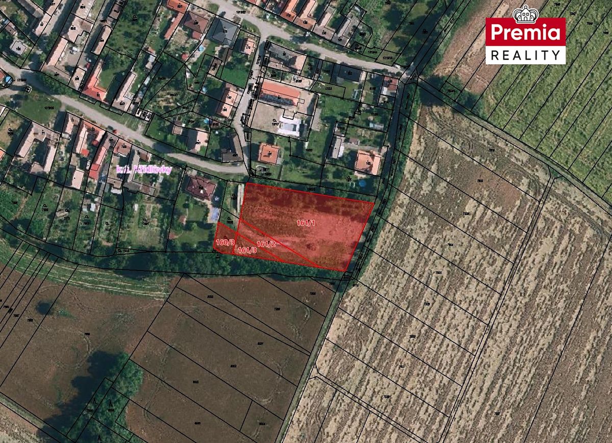 Prodej stavebního pozemku 5064 m², Křídlůvky – fotka 1 z 3
