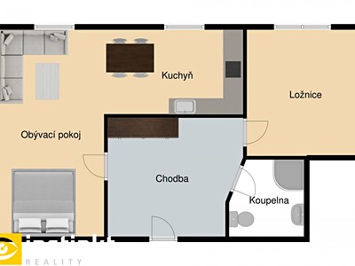 Квартира 2+kk в оренду, 50 м² (2 з 13)