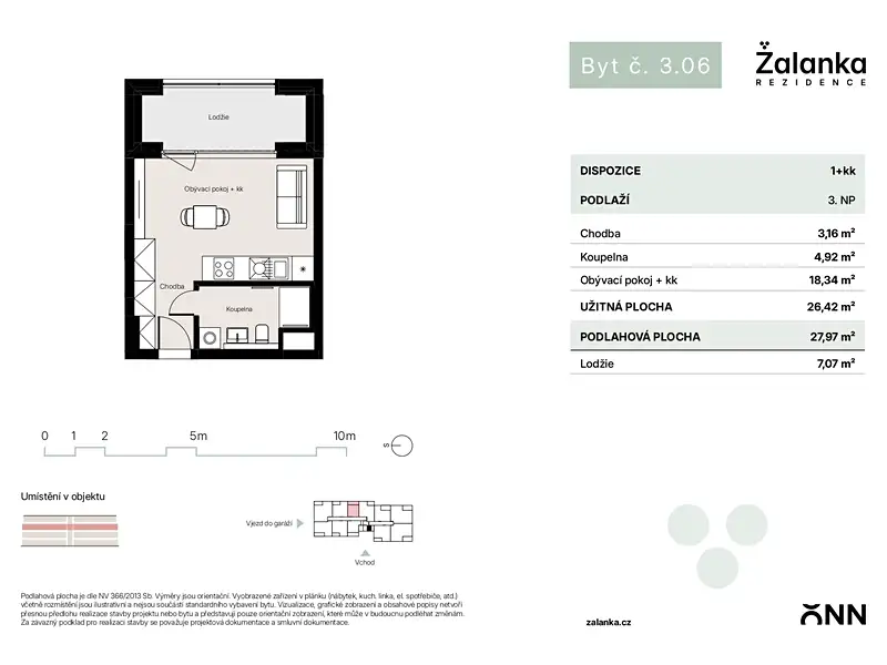Prodej bytu 1+kk 30 m², Praha – náhled fotky 2