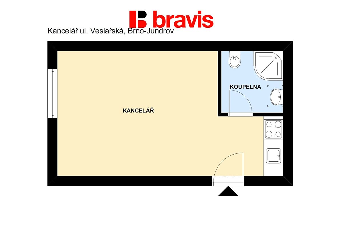Pronájem kanceláře 25 m² – fotografie 5