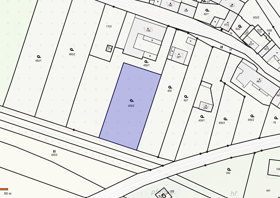 Prodej stavebního pozemku 1800 m², Vanovice – fotka 1 z 3