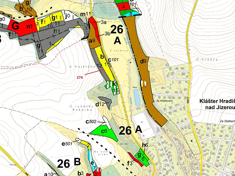Dražba lesa 10038 m², Klášter Hradiště nad Jizerou – náhled fotky 3