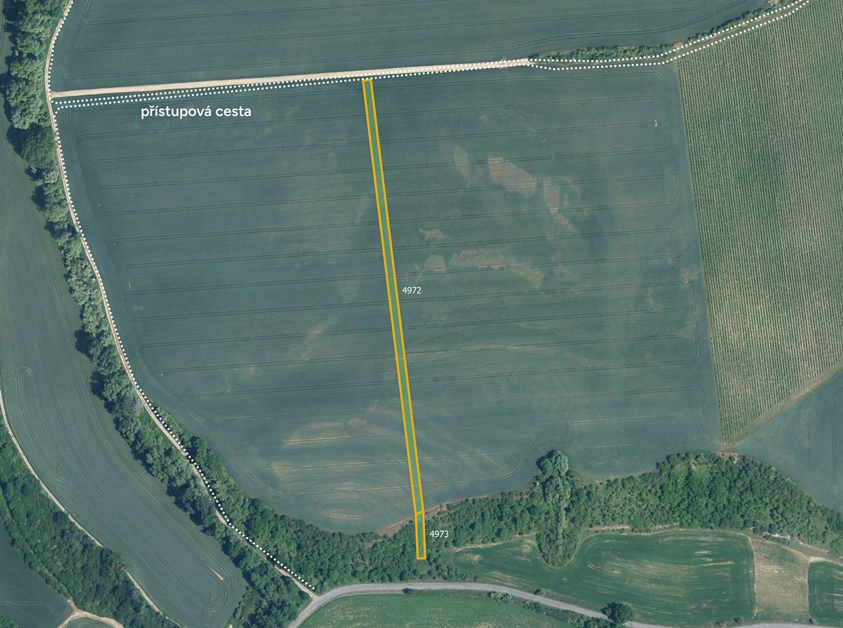 Prodej pole 4574 m², Ořechov – fotka 1 z 3