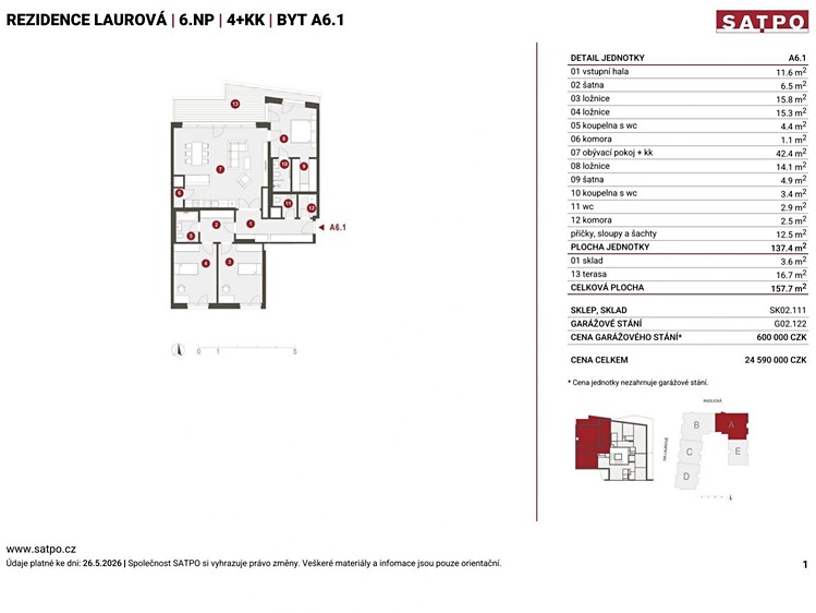 Wohnung 4+kk zum Kauf, 137 m² (20 von 22)