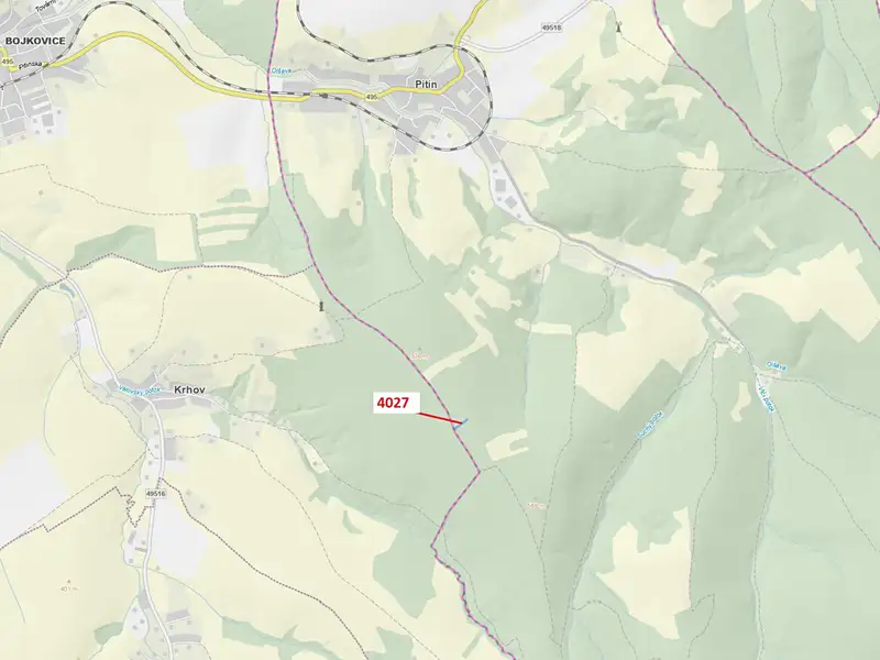 Dražba lesa 1282 m², Pitín – náhled fotky 1