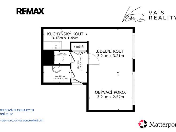 Квартира 1+kk на продаж, 31 м² (10 з 16)