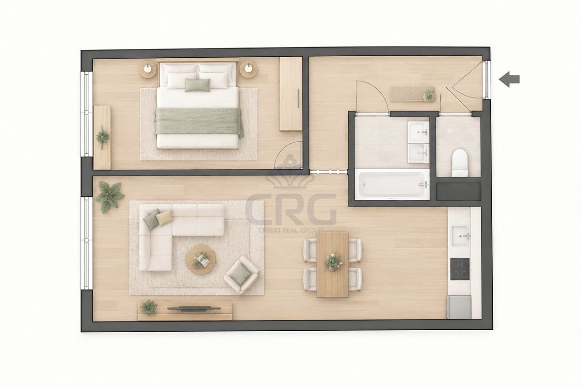 Prodej bytu 2+kk 45 m² – fotografie 2