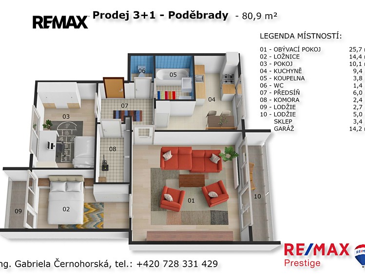 Wohnung 3+1 zum Kauf, 81 m² (21 von 21)
