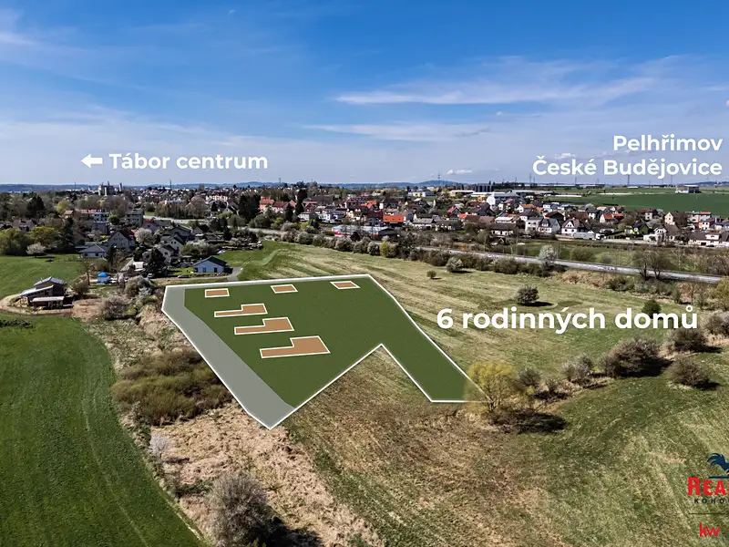 Prodej stavebního pozemku 9643 m², Tábor – náhled fotky 1