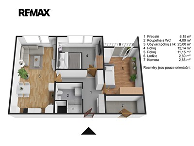 Prodej bytu 3+kk, 63 m² (2 z 24)