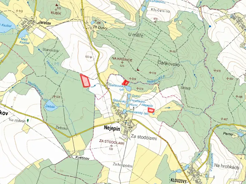 Prodej pole 8146 m², Nejepín – náhled fotky 2