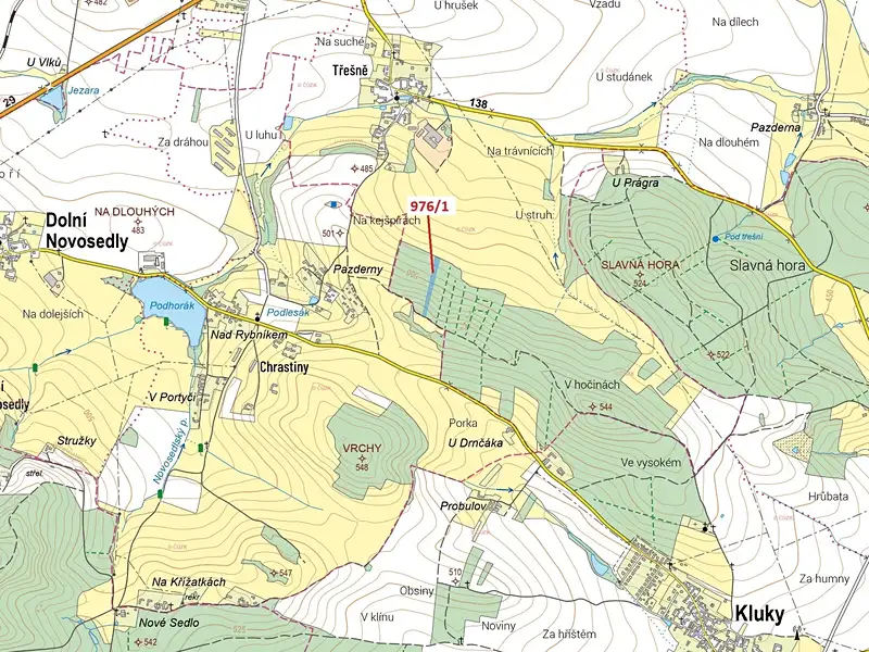 Dražba lesa 5696 m², Záhoří – náhled fotky 1