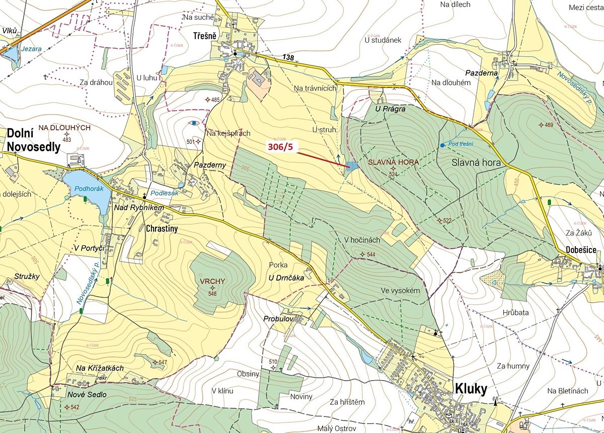 Dražba lesa 4906 m², Záhoří – fotka 1 z 3