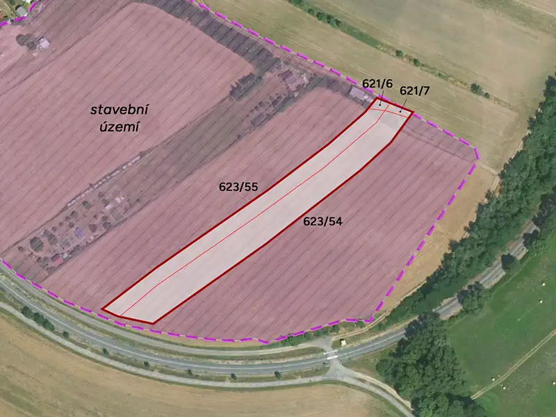 Prodej stavebního pozemku 5369 m², Zruč nad Sázavou – náhled fotky 2
