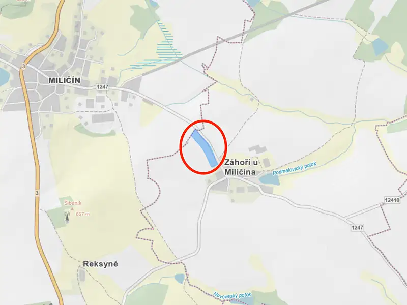 Prodej pole 19850 m², Miličín – náhled fotky 3