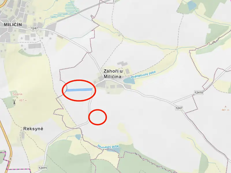Prodej pole 10972 m², Miličín – náhled fotky 3