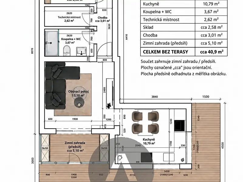 Prodej bytu 1+1 41 m², Brno – náhled fotky 2
