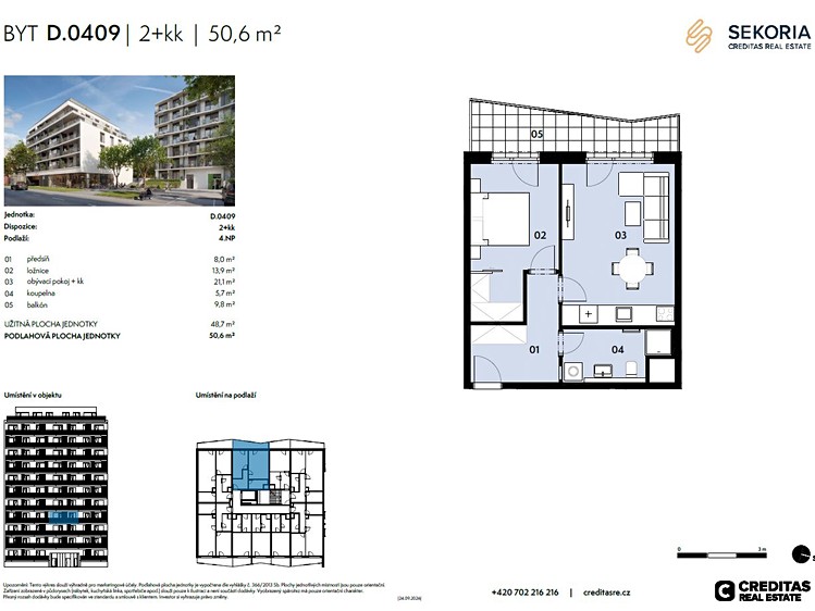 Wohnung 2+kk zum Kauf, 49 m² (5 von 5)