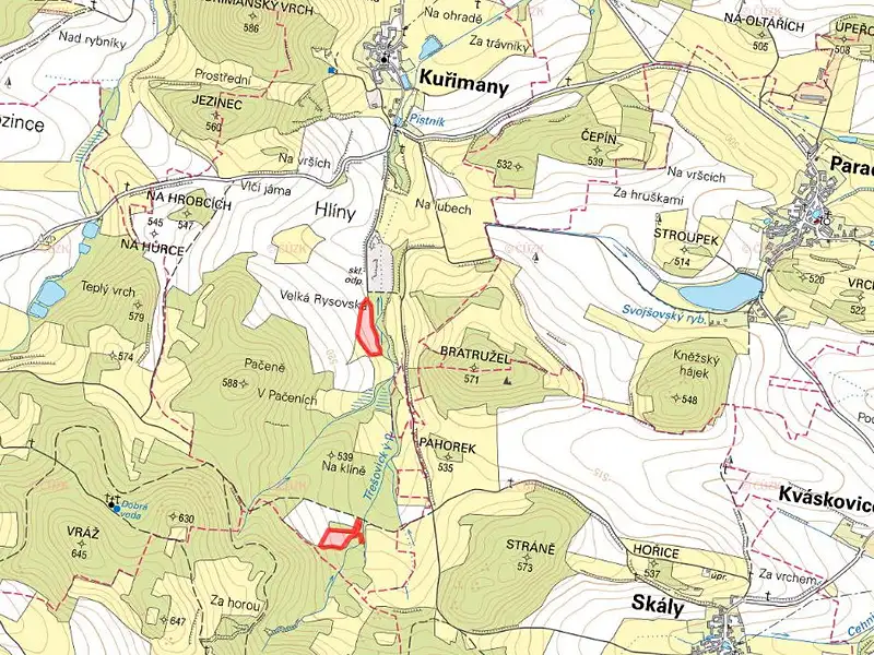 Prodej pole 7564 m², Kuřimany – náhled fotky 2